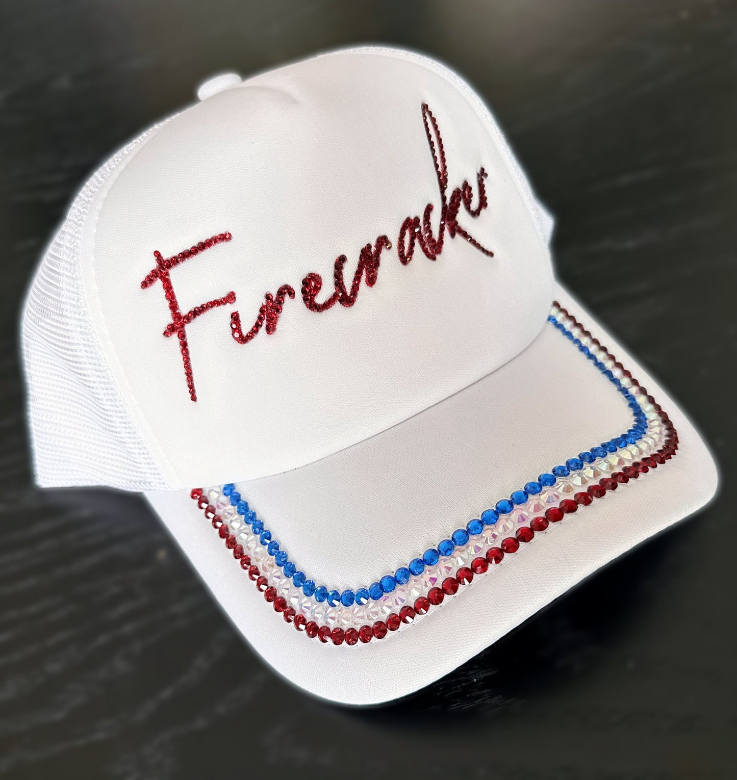 USA & FIRECRACKER - Bedazzled Trucker Hat