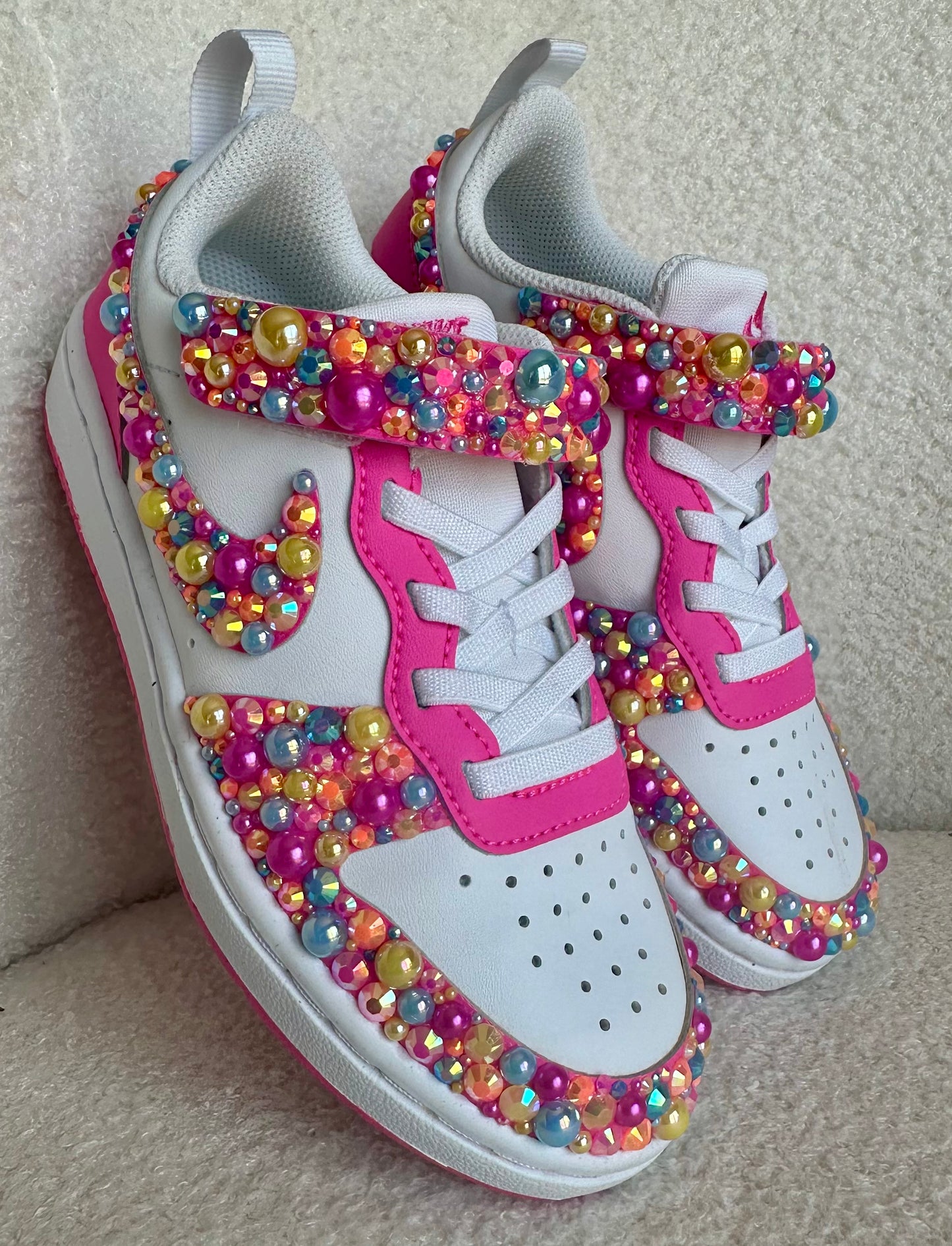 Big Kids Sparkling Bedazzled Girls’ Gym Shoes – Customizable & Fun! (Copy) (Copy)